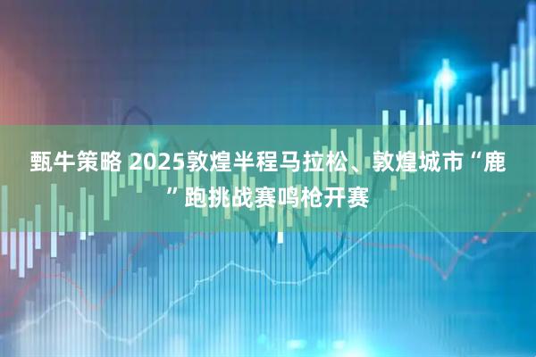 甄牛策略 2025敦煌半程马拉松、敦煌城市“鹿”跑挑战赛鸣枪开赛